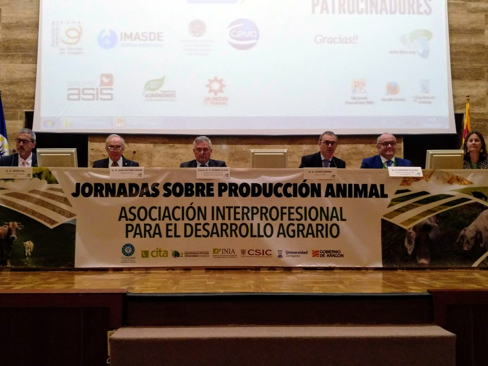 Jornadas AIDA 2019. Inauguración en el salón de actos