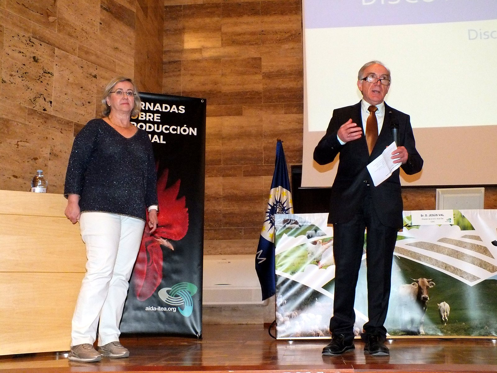 Jornadas AIDA 2019. Inauguración en el salón de actos