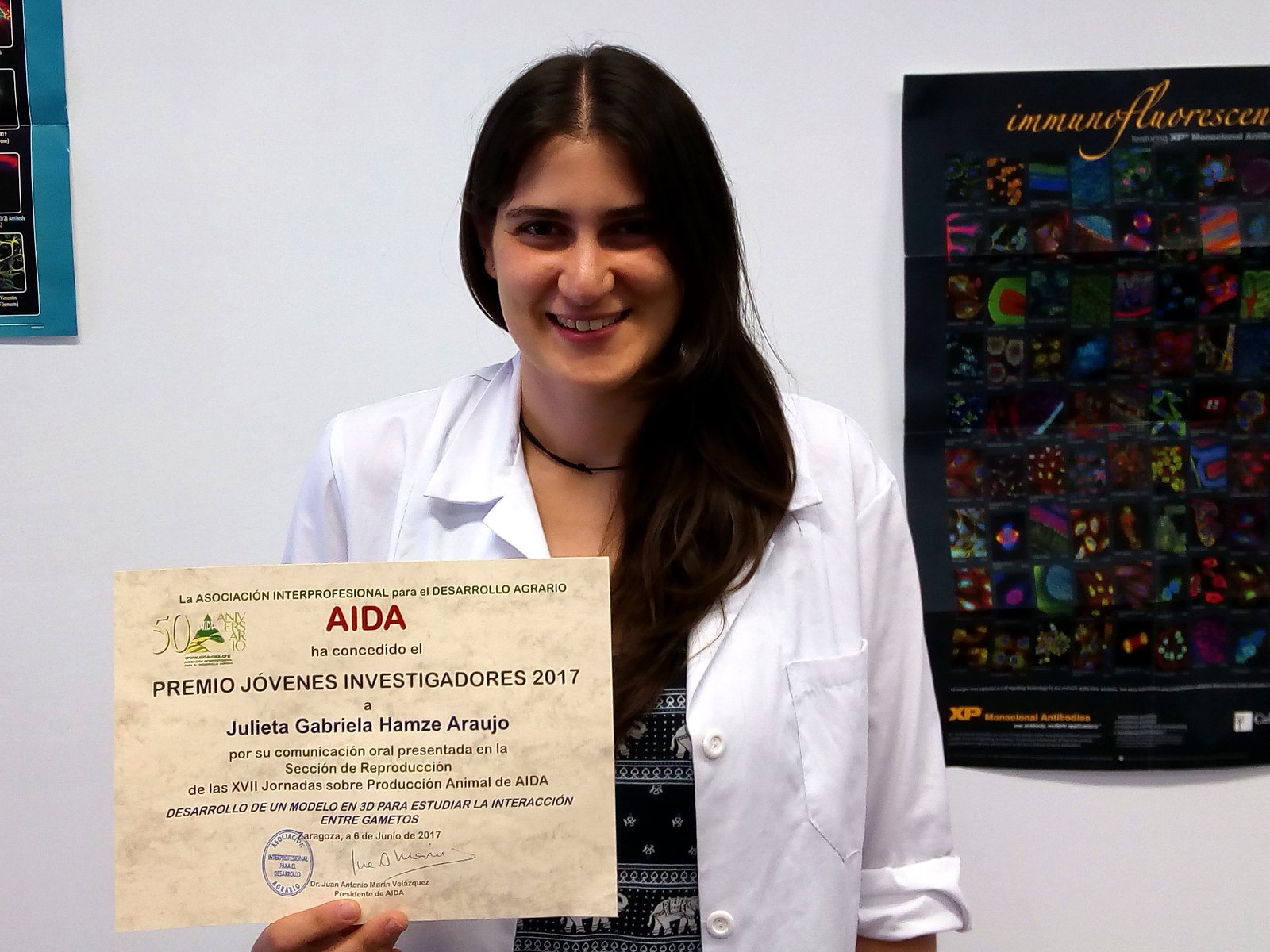 Julieta Gabriela Hamze Araujo, Premio Jóvenes Investigadores 2017