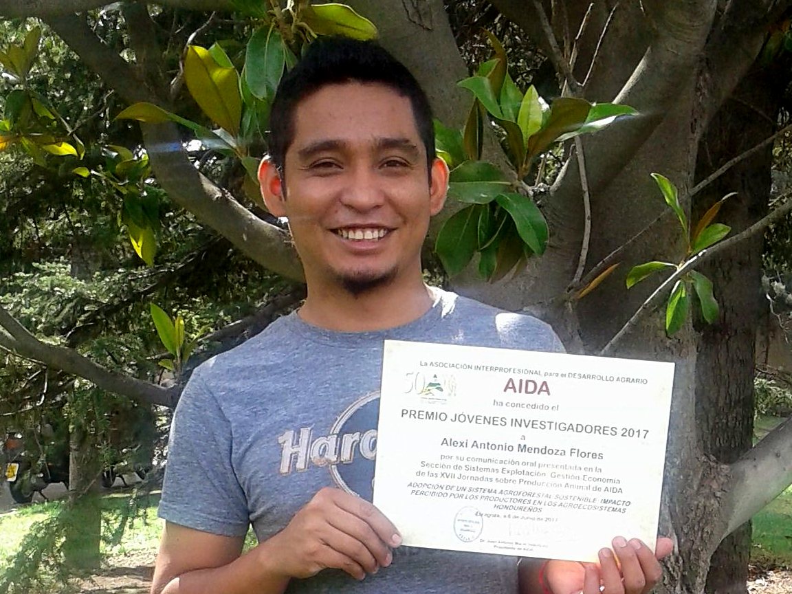 Alexi Antonio Mendoza Flores, Premio Jóvenes Investigadores 2017