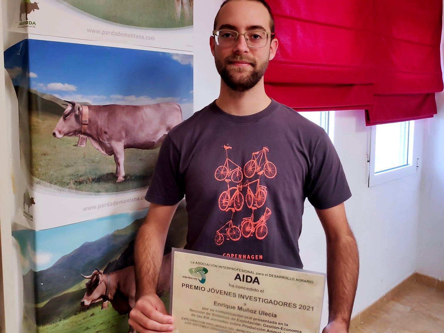 Enrique Muñoz-Ulecia, Premio Jóvenes Investigadores 2021